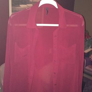 Fine as wine.. sheer blouse